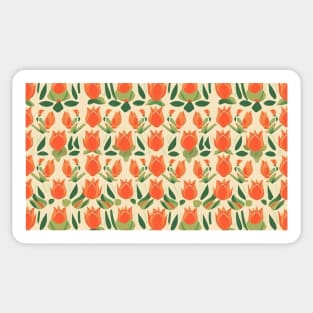 Tulips Flower Seamless Pattern V10 Sticker